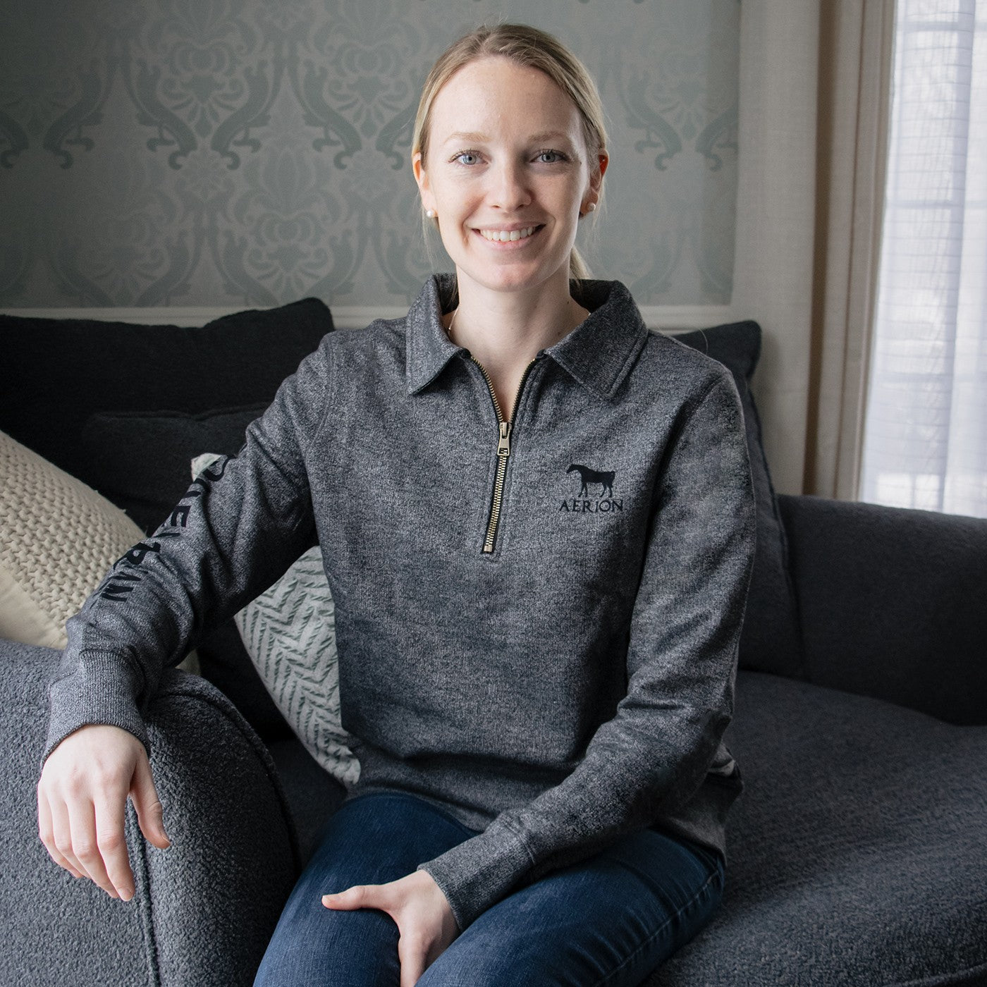 Aerion Equestrian Quarter Zip Polo Sweatshirt – Greenhawk