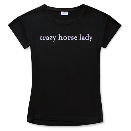 T-shirt Crazy Horse Lady équestre épicé