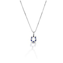 Pendentif fer à cheval bleu et transparent Kelly Herd pour bébé