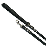 Buddy Belt Accent Leather & Nylon Leash 1-2 In. x 4 Ft.