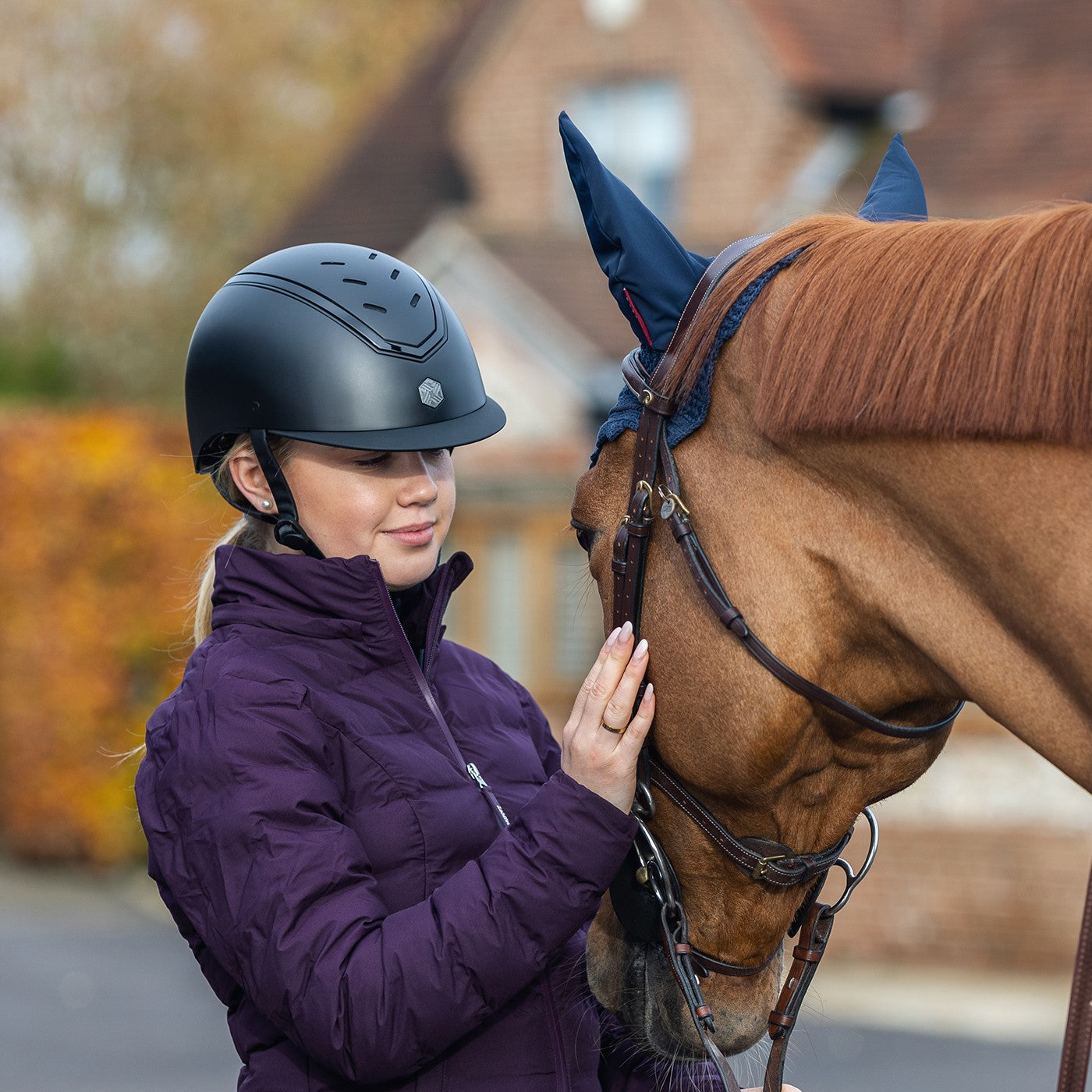 Charles Owen Kylo Regular Peak Helmet Greenhawk Equestrian Sport