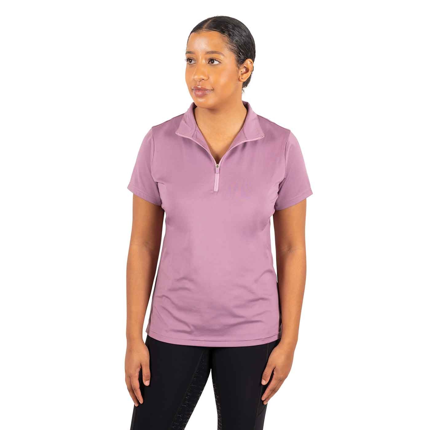 Quarter zip discount short sleeve shirt