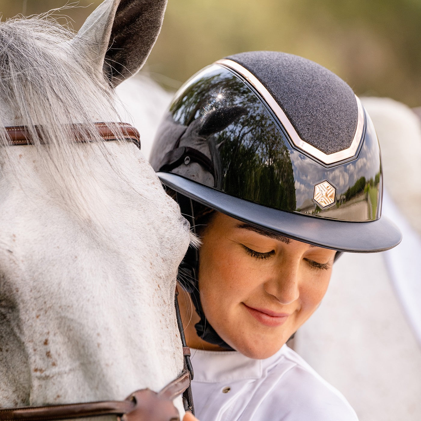 Charles Owen Kylo Wide Peak Helmet Greenhawk Equestrian Sport