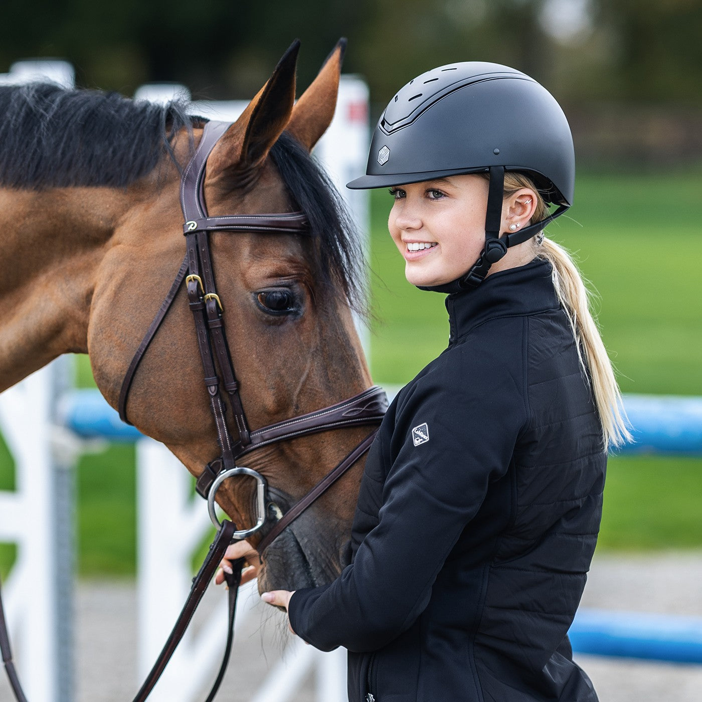 Charles Owen Kylo Regular Peak Helmet Greenhawk Equestrian Sport