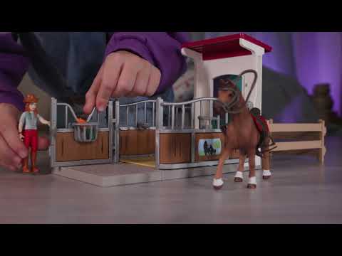 Schleich Horse Box W/ Hannah & Cayenne