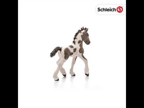 Schleich Figurine 13803 - Animal De La Ferme - Poulain Pinto Schleich Figurine 13803 - Animal De La Ferme - Poulain Pinto