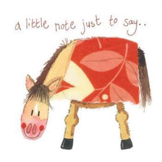 Alex Clark Little Note Horse Greeting Card
