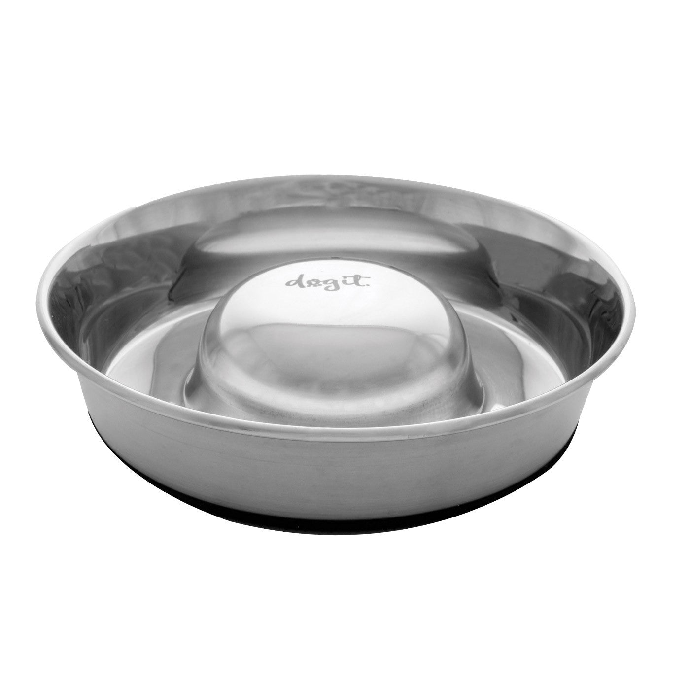 Stainless slow store feeder dog bowl