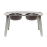 Messy Mutts Elevated Double Feeder Adjustable Height Dog Bowl