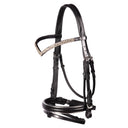 Bride de Dressage Passepoil Argent FFE Crystal V