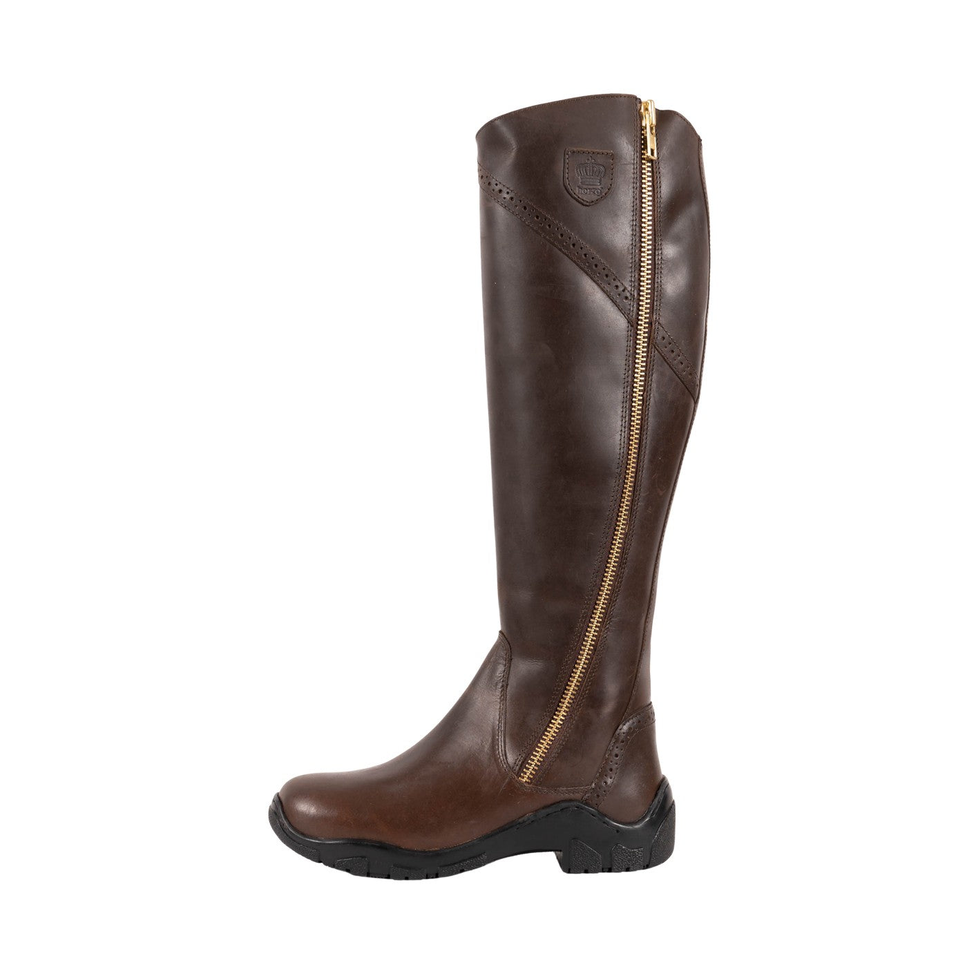 Brown long hotsell leather riding boots