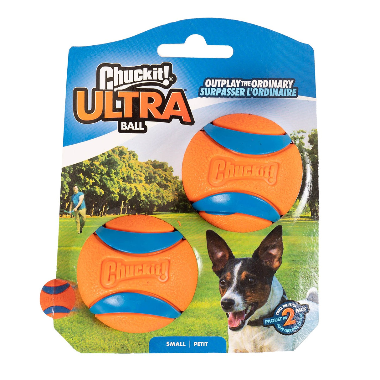 Chuck It Ultra Ball Petit - Paquet de 2