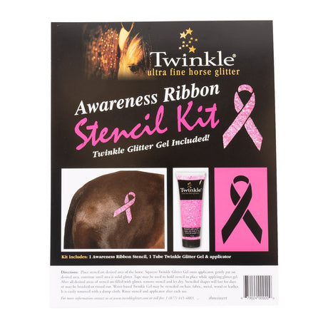 Twinkle Glitter Awareness Stencil Kit