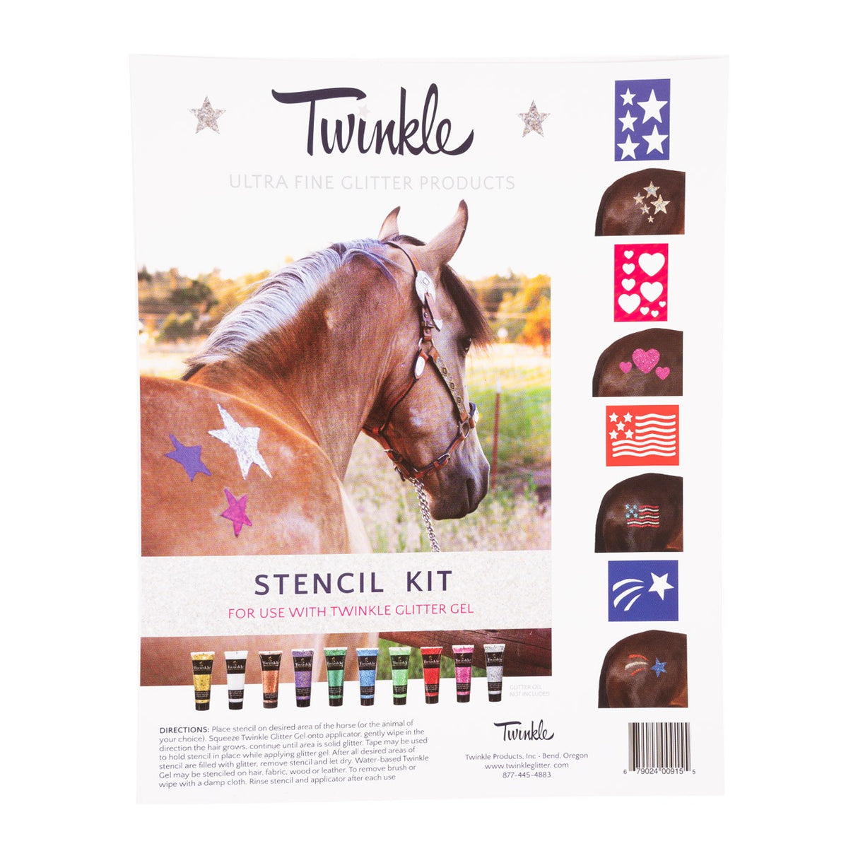 Twinkle Glitter Traditional Stencil Kit