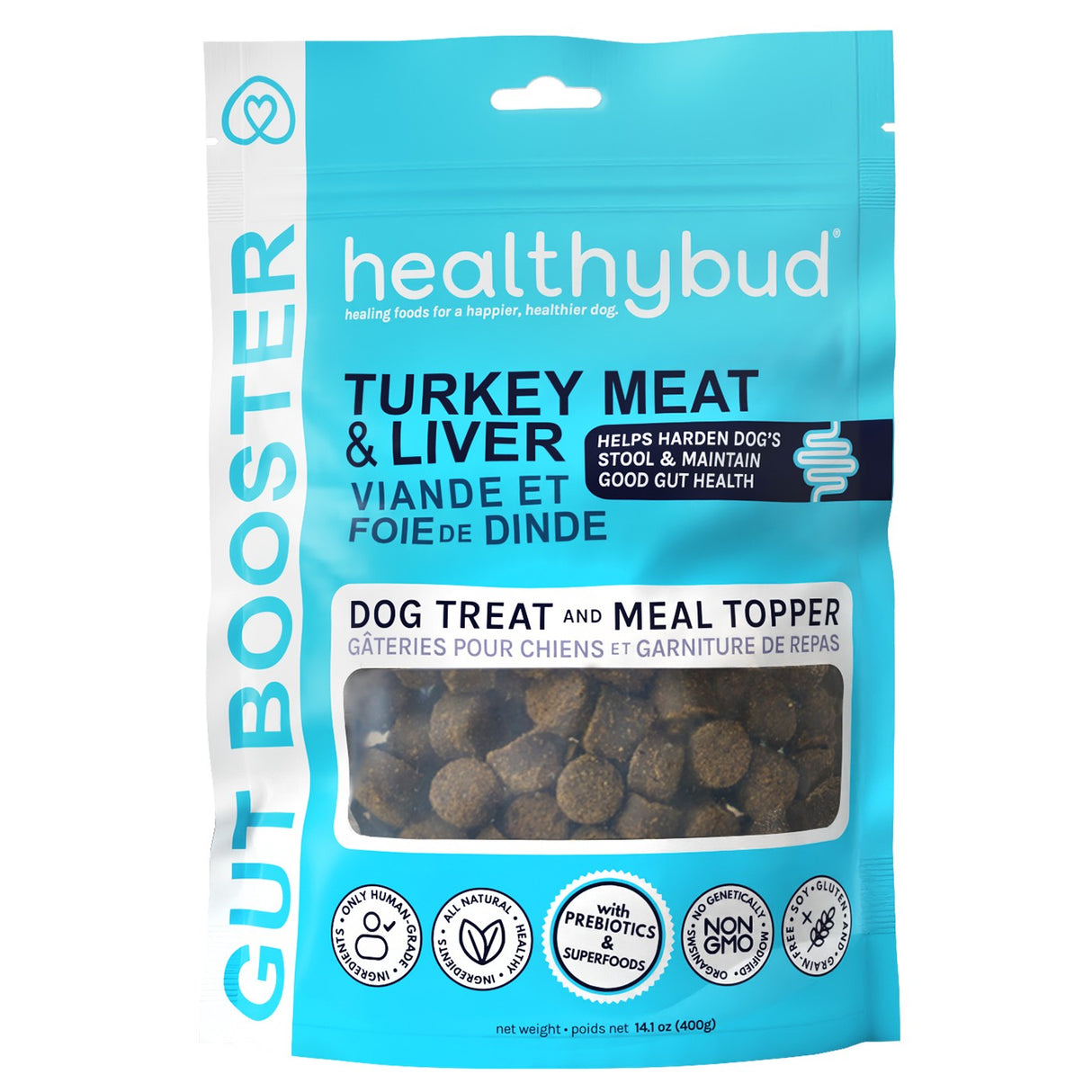 Supplément pour chien Healthybud Gut Booster 4,6 oz.
