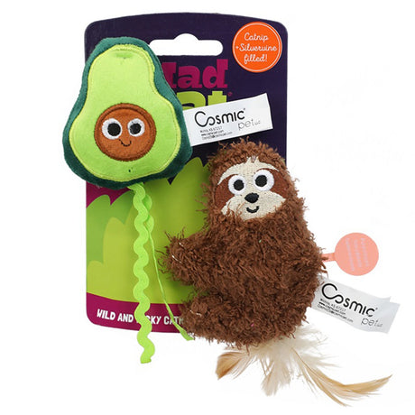 Mad Cat Sloth-O-Cado Cat Toy