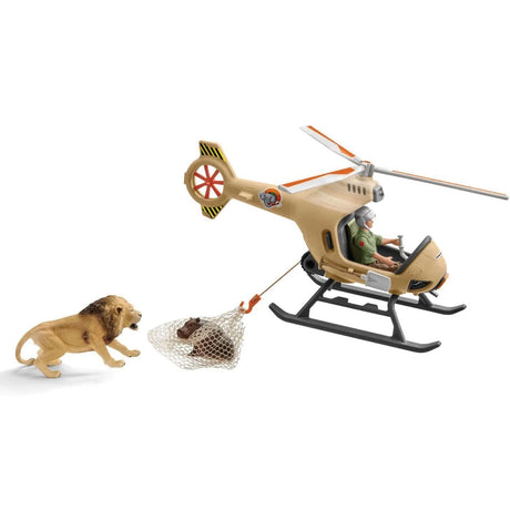 Hélicoptère de sauvetage d'animaux Schleich Wild Life