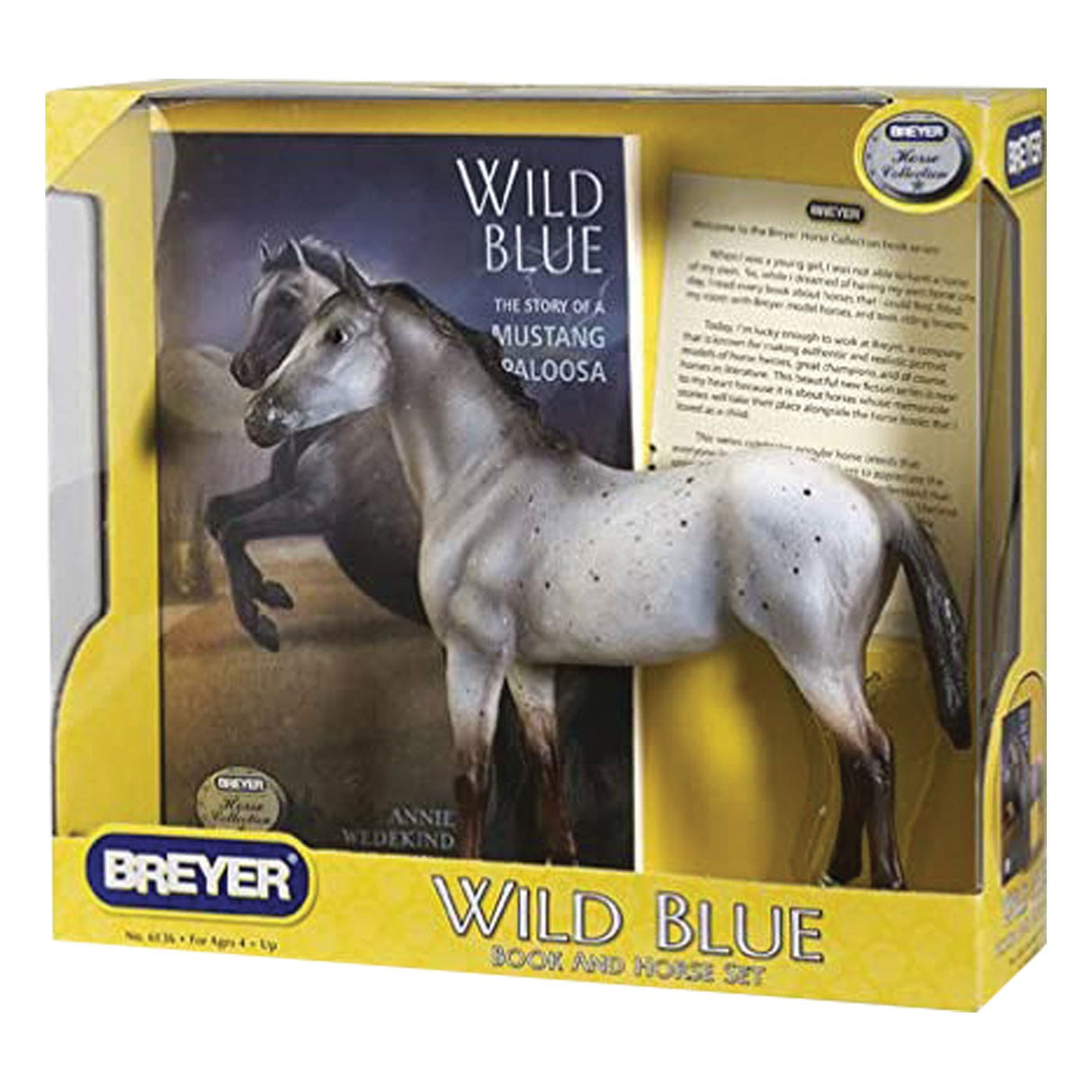 Breyer Freedom Wild Blue Horse & Book Set