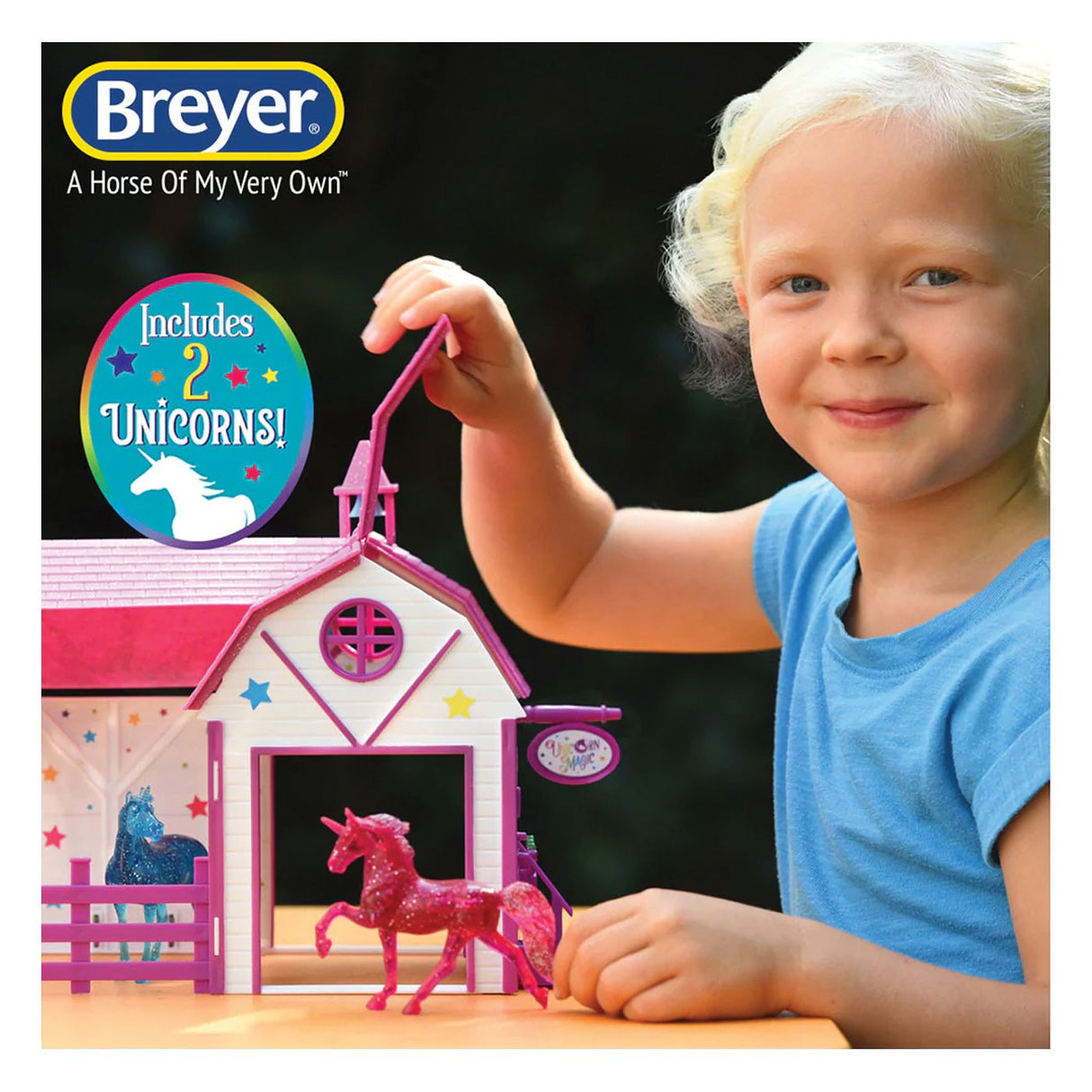 Coffret de jeu Breyer Unicorn Magic Sparkle