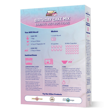 Puppy Cake Birthday Cake Mix 283 g
