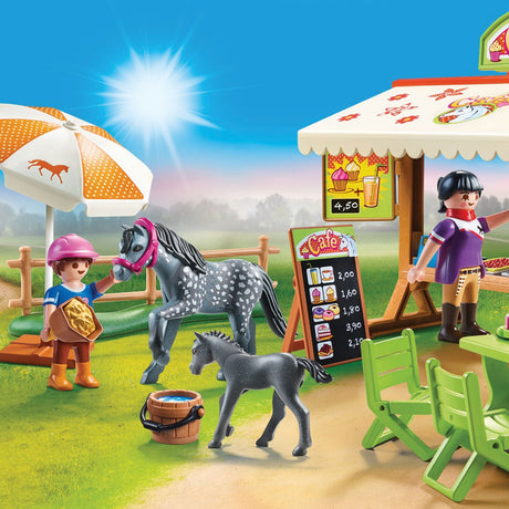Playmobil Pony Yard II Poney Café
