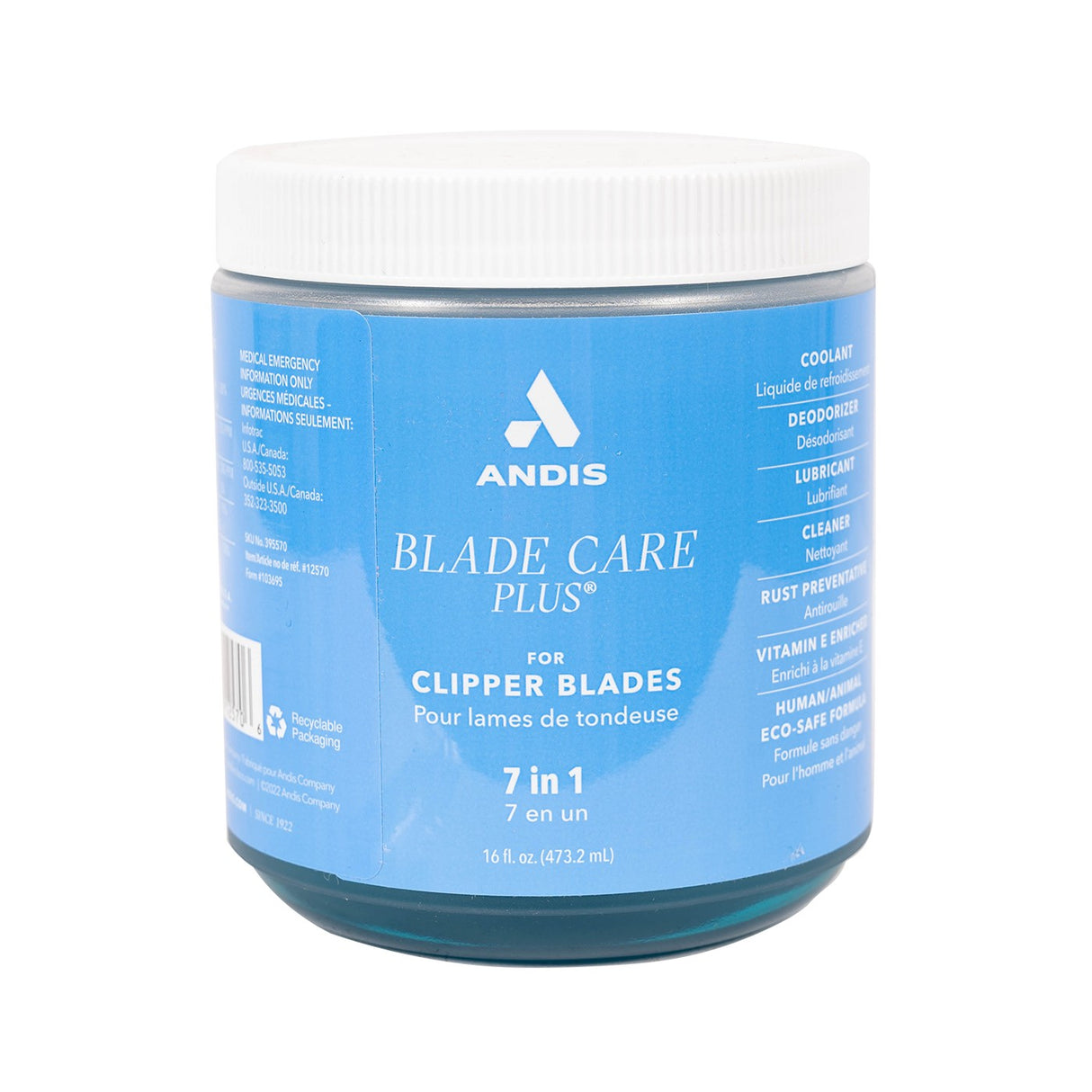 Andis Blade Care Plus Jar 16.5 oz.