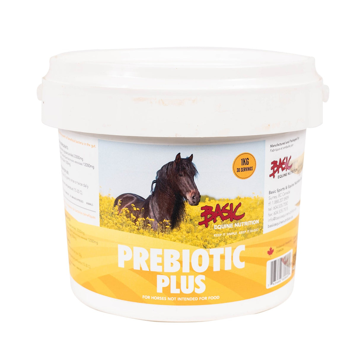 Nutrition équine de base PreBiotic Plus 1 kg