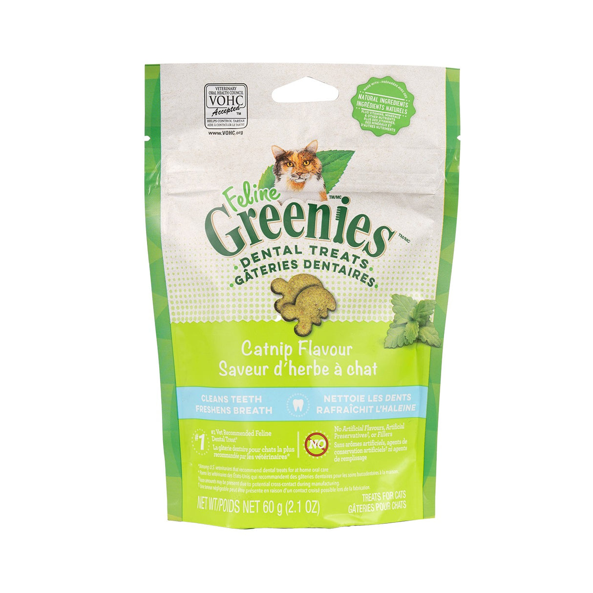 Herbe à chat féline Greenies 2,5 oz.