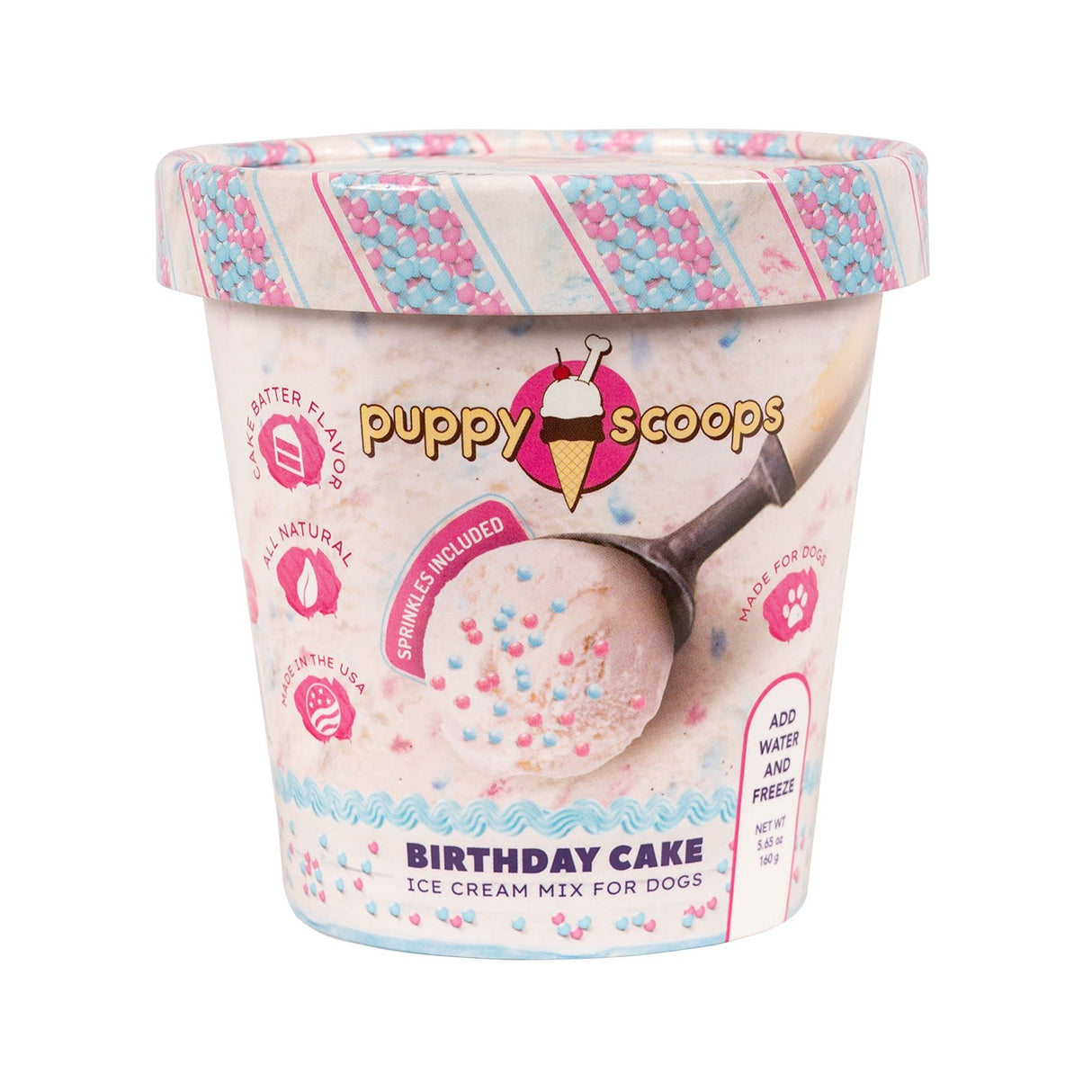 Puppy Scoops Birthday Cake Ice Cream Mix 4.65 oz.