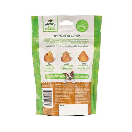 Greenies Pill Pockets Capsules pour chiens au beurre de cacahuète 7,9 oz.