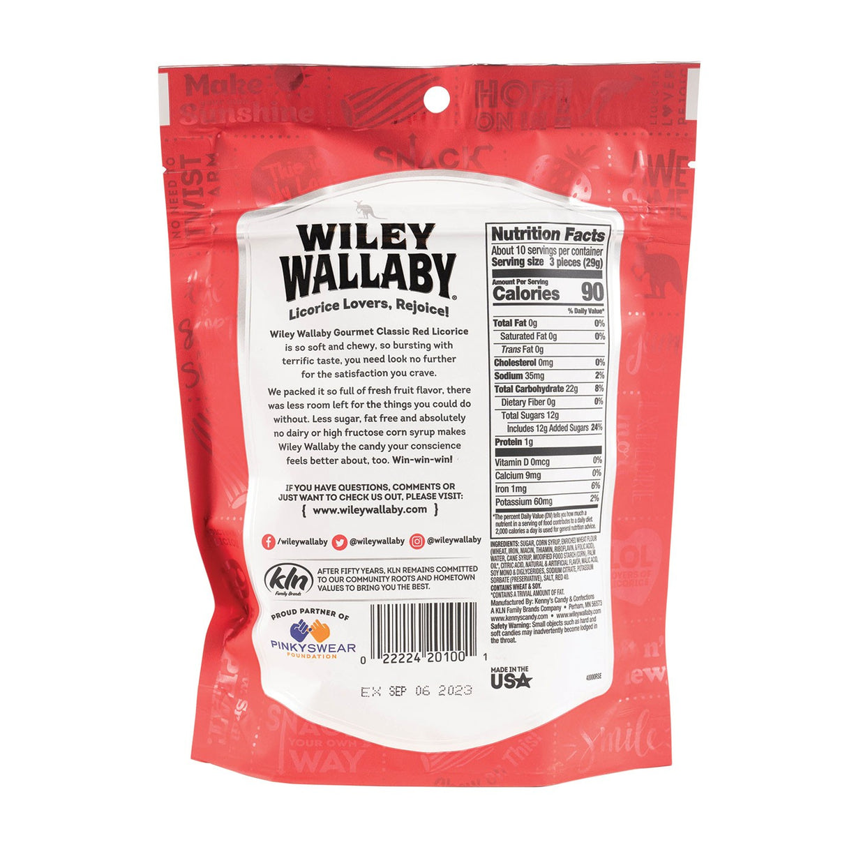 Wiley Wallaby Gourmet Red Liquorice 284 g