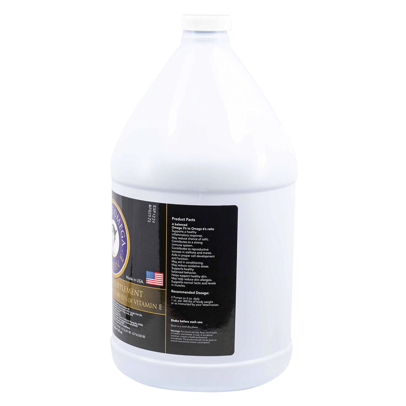 Equine Omega Vitamin E Gallon Greenhawk Equestrian Sport