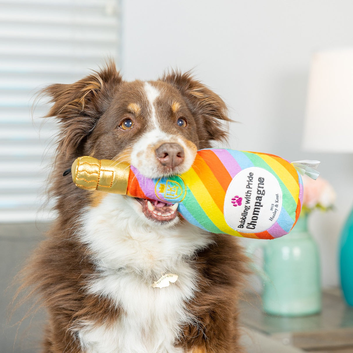 Lulubelles Power Plush Bubbling W/ Pride Dog Toy