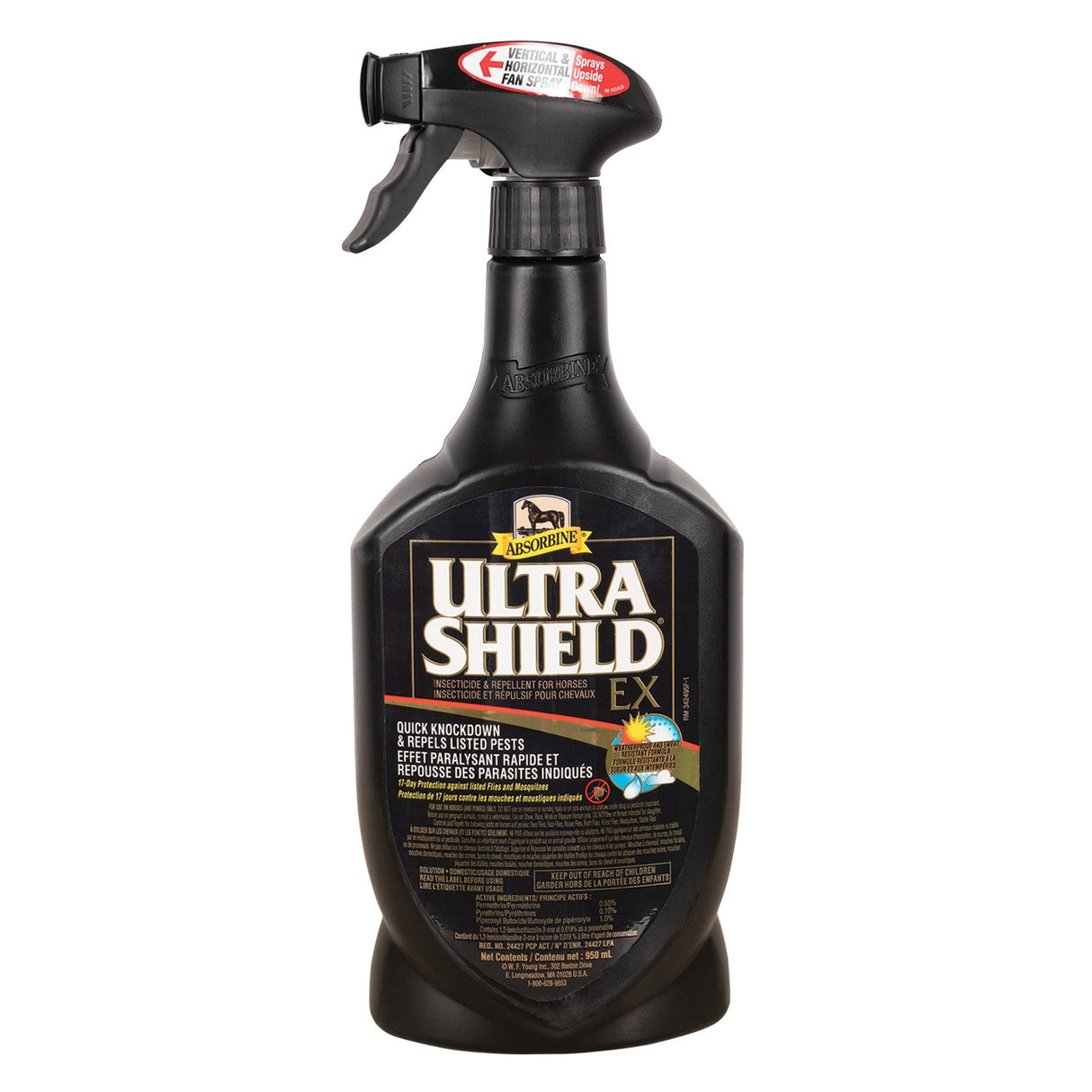 Absorbine UltraShield Ex Anti-mouches avec pulvérisateur 950 ml