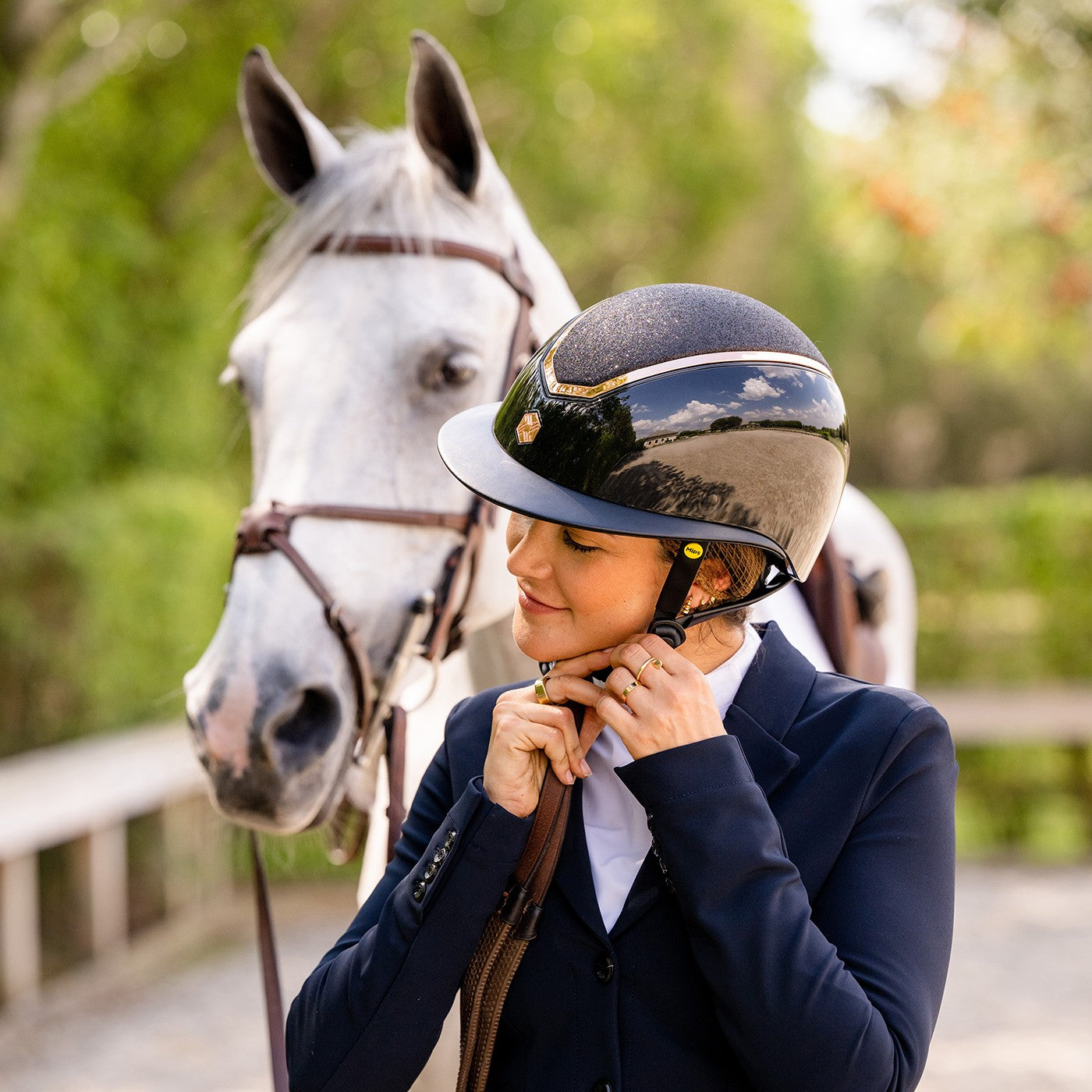 Charles Owen Kylo Wide Peak Helmet W MIPS Greenhawk Equestrian