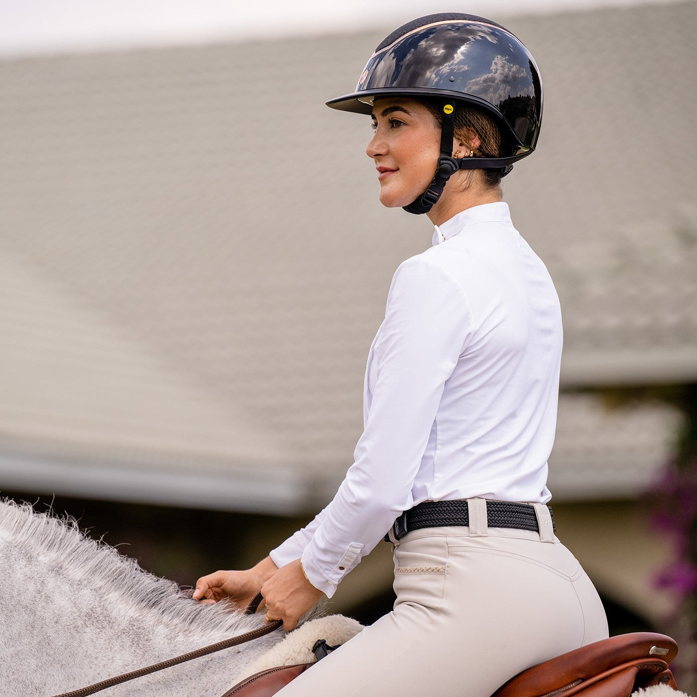 Charles Owen Kylo Wide Peak Helmet W MIPS Greenhawk Equestrian