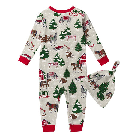 Hatley Christmas Tree Farm Infant Two Piece Set