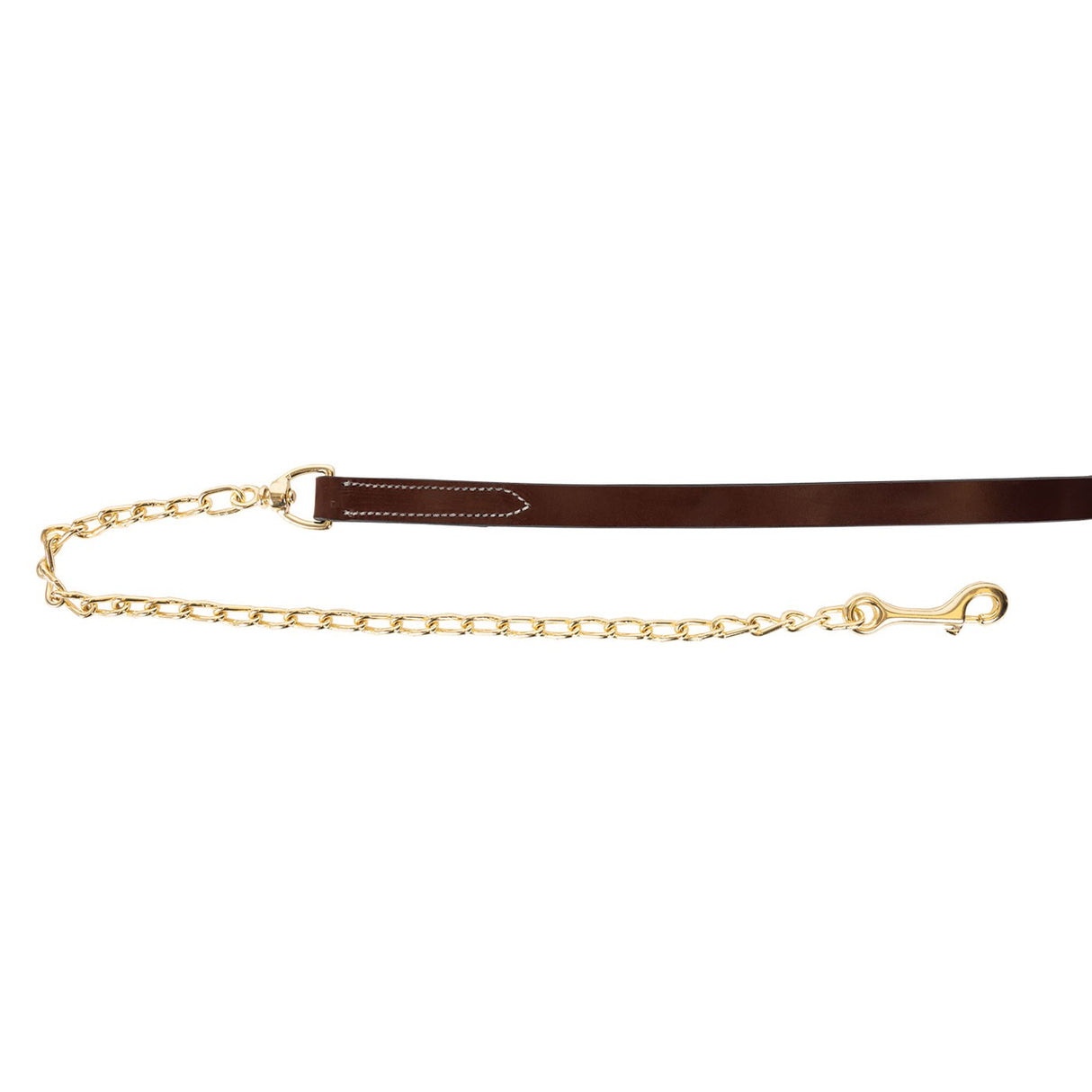 Weaver Leather Lead W/ 30 in. Brass Plated Chain